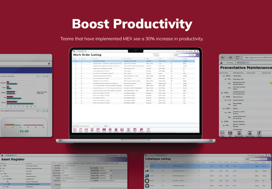 screenshot of MEX Maintenance